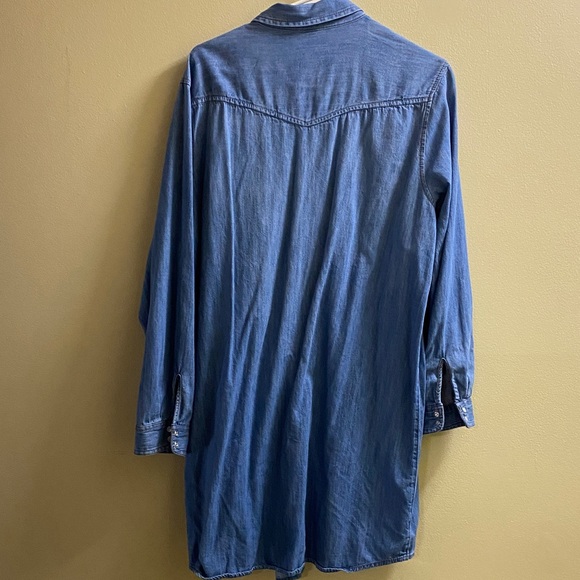 Old Navy Blue Denim Shirt Dress - Picture 6 of 6